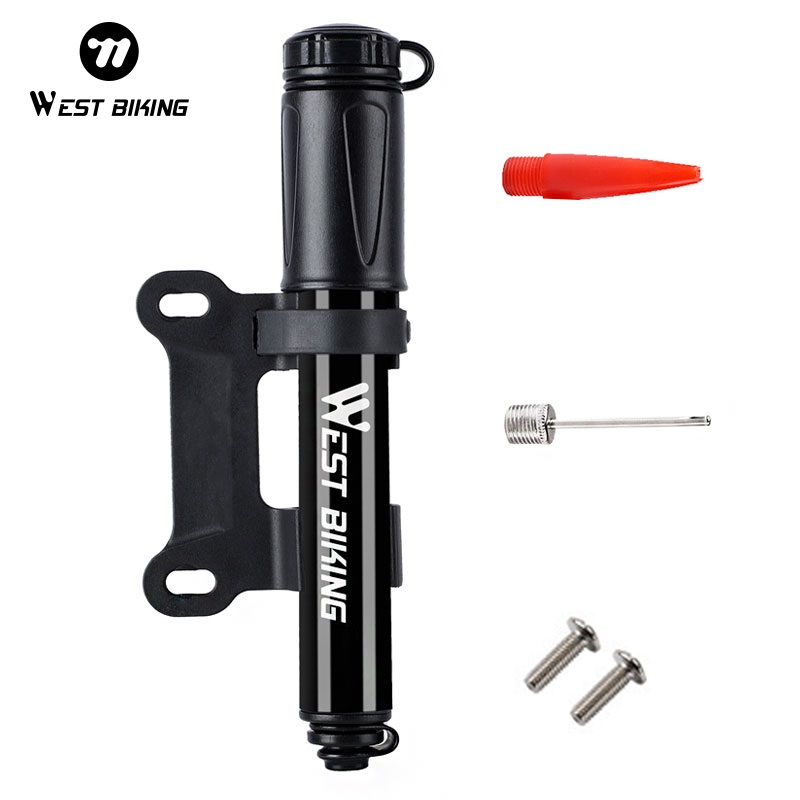 Bike Pump Frame Mount - WEST BIKING Mini Bike Pump 100PSI
