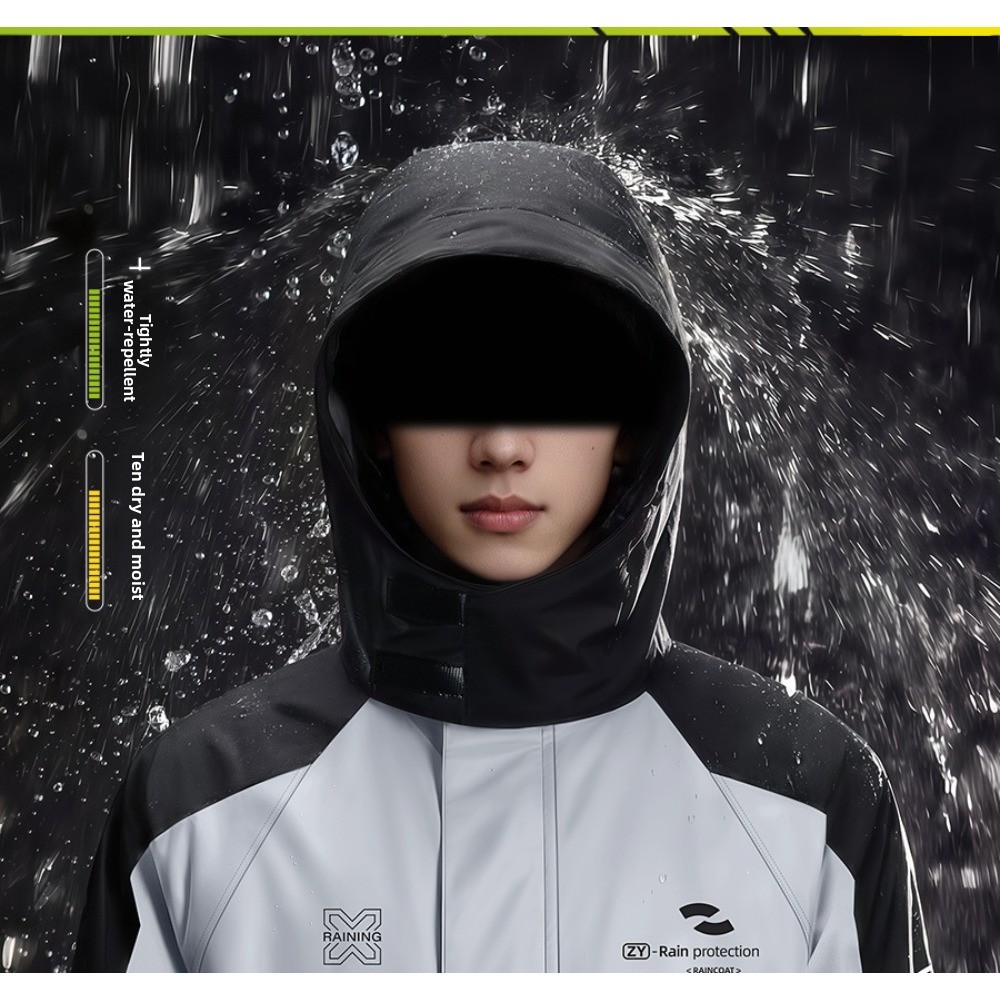 Two Piece Motorcycle Rain Suit - Cycling Rain Jacket Commute 评论和价格