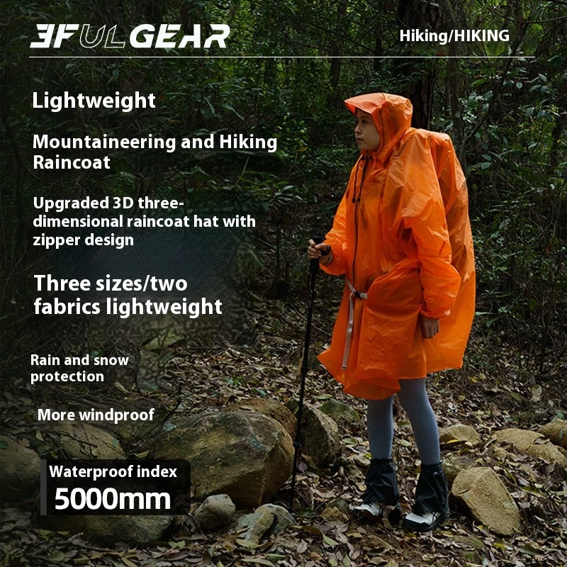 3F UL GEAR Zipper Raincoat 15D - Cycling Rain Jacket Commute 评论和价格
