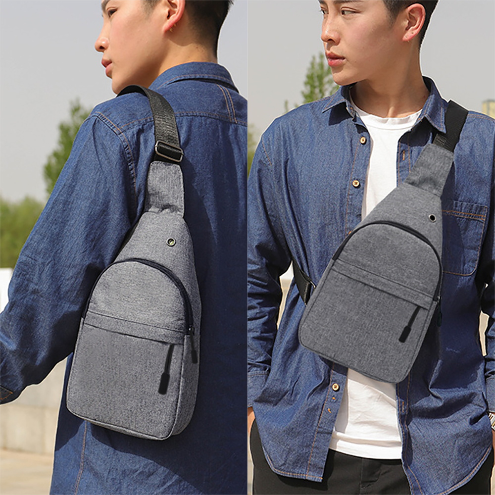 Single Shoulder Men Chest Bags - Cycling Commute Bag 评论和价格