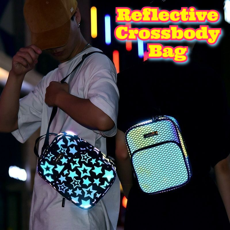 Reflective Crossbody Bag Multi - Cycling Commuter Bag 评论和价格