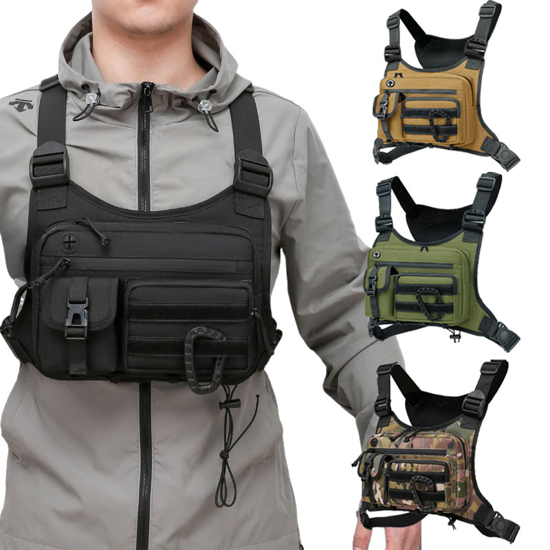 Tactical Chest Bag Men's Vest  - Cycling Commuter Backpack Waterproof 评论和价格