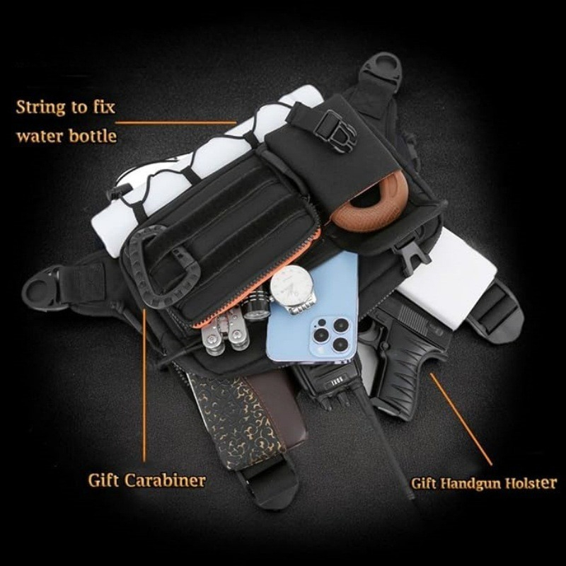 Tactical Chest Bag Men's Vest  - Cycling Commuter Backpack Waterproof 评论和价格