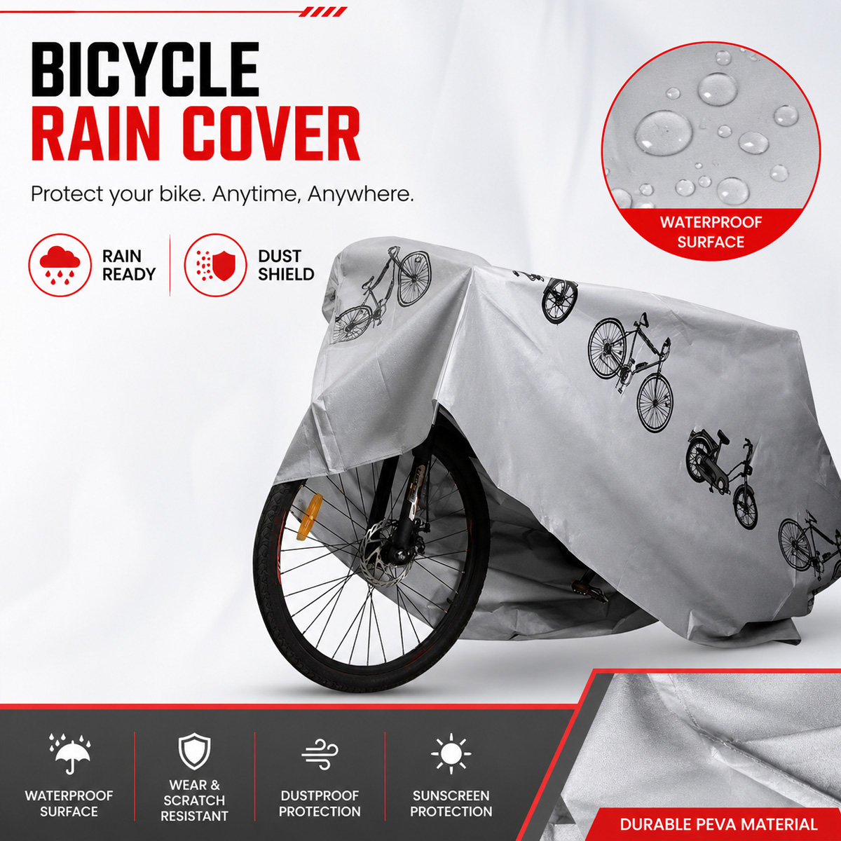 PINMOAP Universal Bicycle Rain - Cycling Commuter Backpack Waterproof 评论和价格