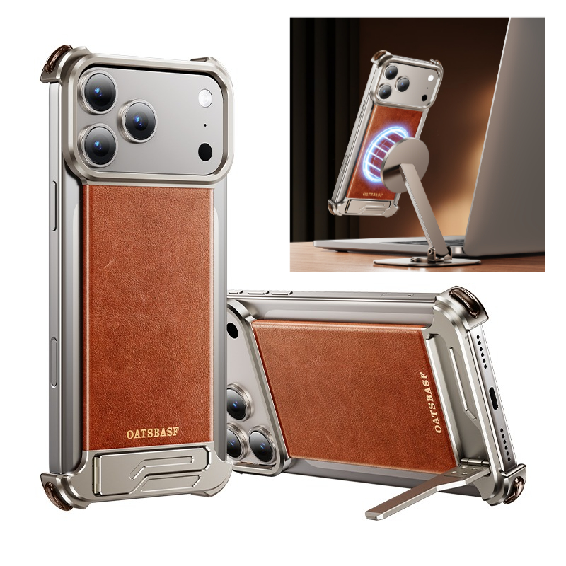 Oatsbasf Leather for iPhone 17 - Kickstand Adjustable 评论和价格
