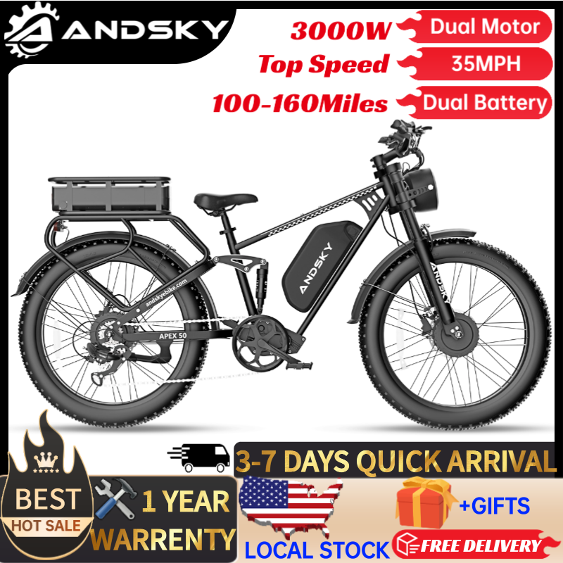 ANDSKY Apex50 AWD Electric Bik - Bike Pump Frame Mount 评论和价格