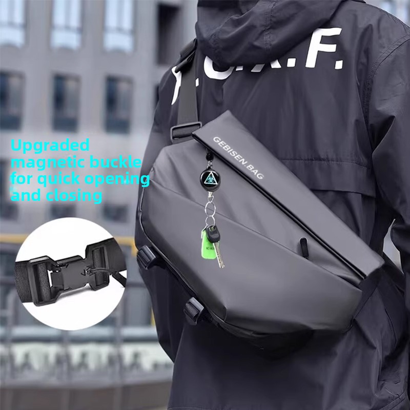 Magnetic Buckle Men Crossbody  - Cycling Commute 评论和价格